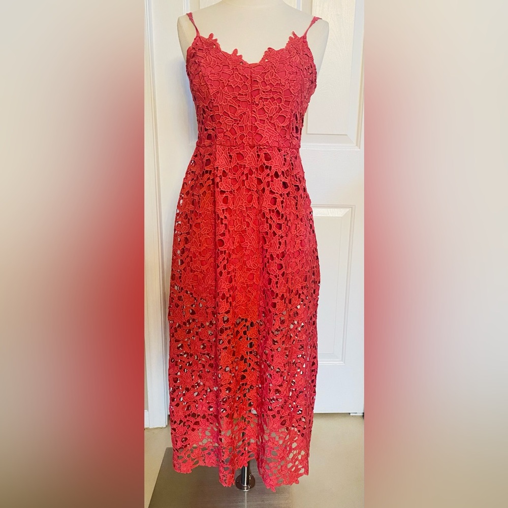 Jun & Ivy dark pink Lace Dress M